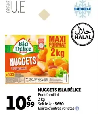Auchan Nuggets isla délice offre