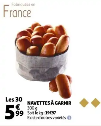 Auchan Navettes à garnir offre