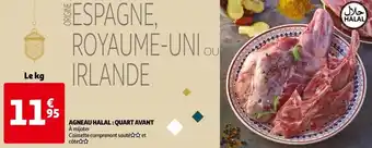 Auchan Agneau halal : quart avant offre