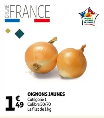 Auchan Oignons jaunes offre