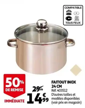 Auchan Faitout inox 24 cm offre
