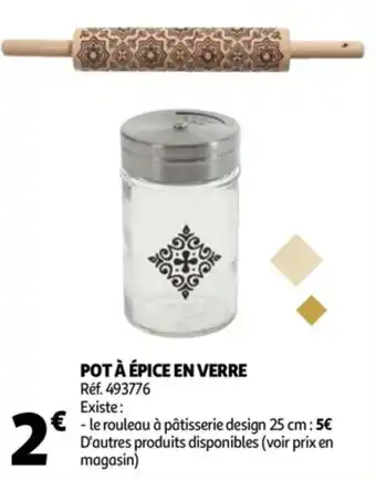 Auchan Pot à épice en verre offre