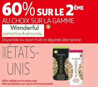 Auchan Wonderful pistachios & almonds offre