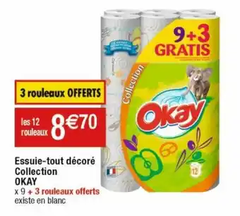 Cora x Carrefour Essuie-tout décoré collection OKAY offre
