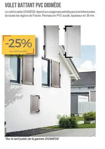 Volet battant pvc diomĂšde