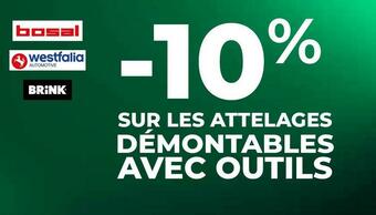 Feu Vert Bon plan sur les attelages démontables avec outils de la marque Bosal, Westfalia, Brink offre