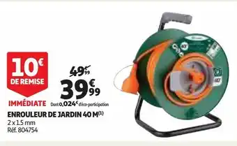Auchan Enrouleur de jardin 40 m offre