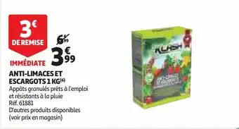Auchan Anti-limaces et escargots 1 kg offre