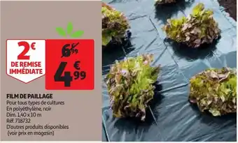 Auchan Film de paillage offre