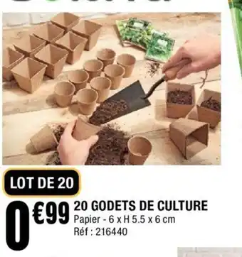 20 Godets de Culture