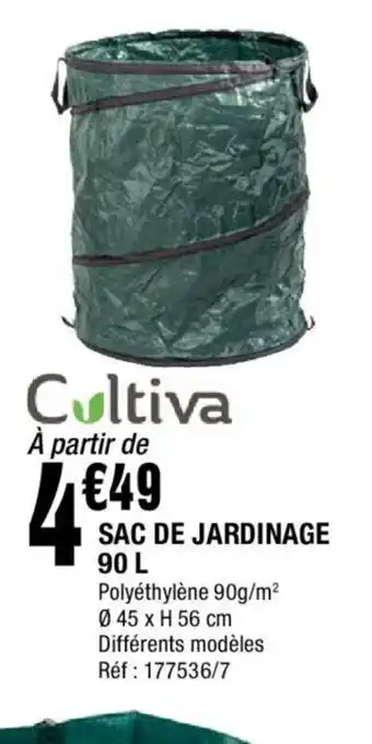 La Foir'Fouille Sac de Jardinage 90l offre