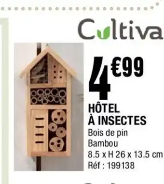 La Foir'Fouille Hôtel à Insectes offre
