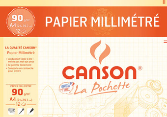 Bureau Vallée LOT DE POCHETTES PAPIER CALQUE 12F A4 - 70 GR + PAPIER MILLIMÉTRÉ 12F A4 - 90 GR offre