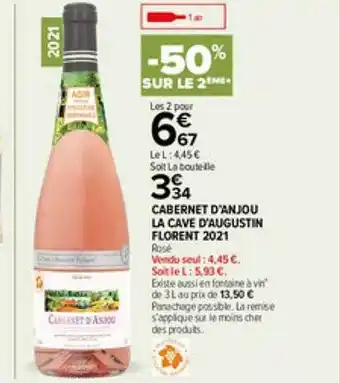 Cabernet d'anjou la cave d'augustin florent 2021