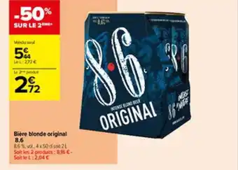 BiĂšre blonde original 8.6