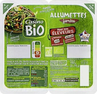 Casino Supermarchés Allumettes lardons fumés offre