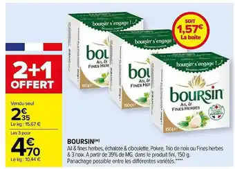 Carrefour Boursin offre