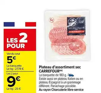 Carrefour Plateau d'assortiment sec carrefour offre