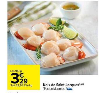 Carrefour Noix de saint-jacques offre