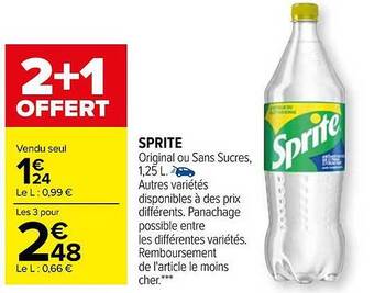 Carrefour Sprite offre