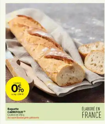 Carrefour Contact Baguette carrefour offre