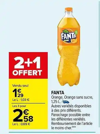 Carrefour Market Fanta offre