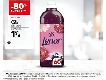 Carrefour Market Adoucissant lenor offre