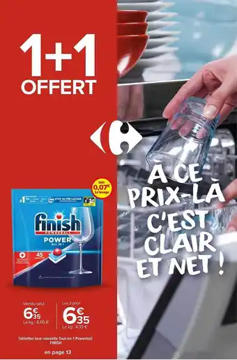 Carrefour Market Tablettes lave-vaisselle tout-en-1powerball finish offre