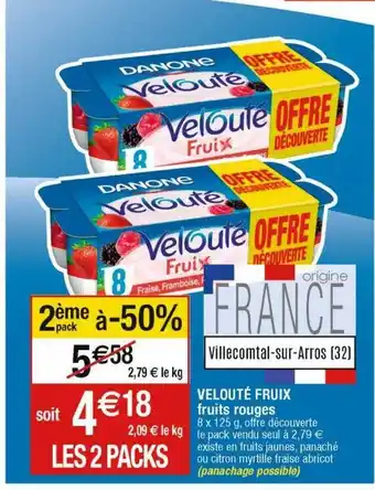 Velouté fruix fruits rouges