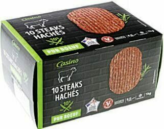Casino Supermarchés Steaks Hachés Pur Boeuf surgelés offre