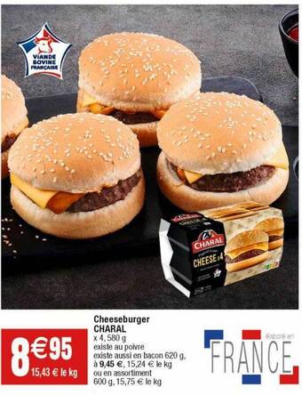 Cora x Carrefour Cheeseburger charal offre