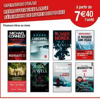 Cora x Carrefour Sélection de livres de poche offre