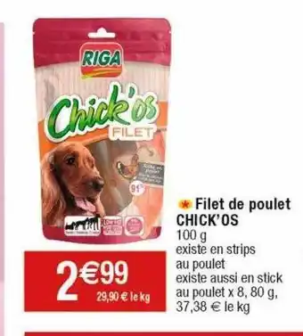 Cora x Carrefour Filet de poulet chick'os offre