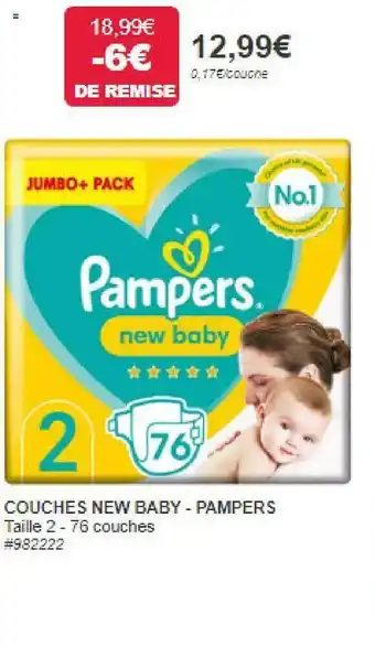Costco Couches new baby - pampers offre