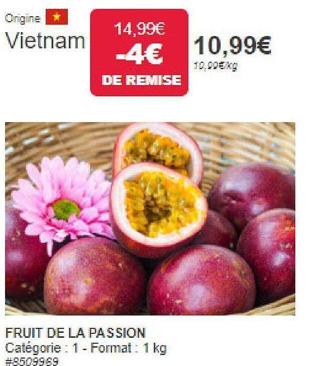 Promo Fruit de la passion chez Costco
