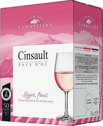 Casino Supermarchés IGP Pays d’Oc Cinsault rosé offre