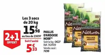 Auchan Paillis d'ardoise noir offre