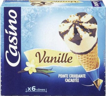 Cônes glacés Vanille Pointe Croquante Cacaotée