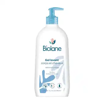 Auchan Gel corps et cheveux très doux biolane offre