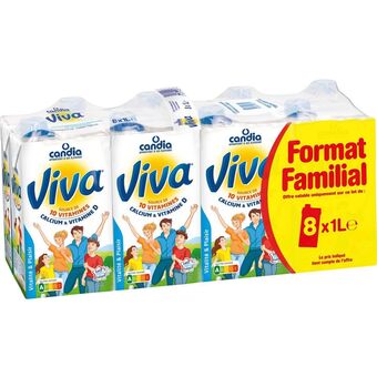 Auchan Lait viva de candia offre