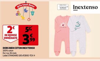 Auchan Dors bien coton inextenso offre