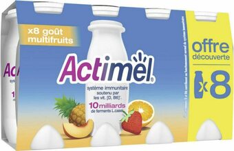 Géant Casino ACTIMEL arôme gout Multifruits offre