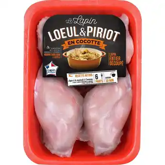 Auchan Supermarché Lapin entier découpé loeul & piriot offre