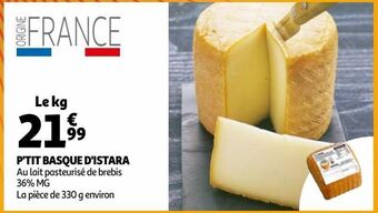 Auchan Supermarché P'tit basque d'istara offre