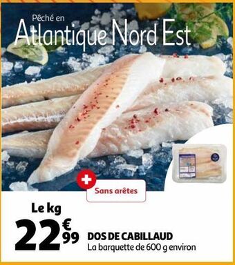 Auchan Supermarché Dos de cabillaud offre