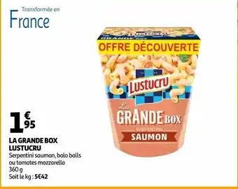 Auchan Supermarché La grande box lustucru offre