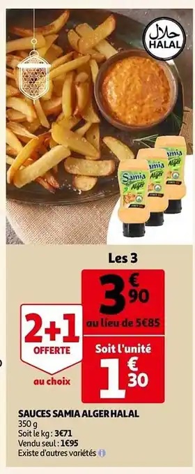 Auchan Sauce samia alger halal offre
