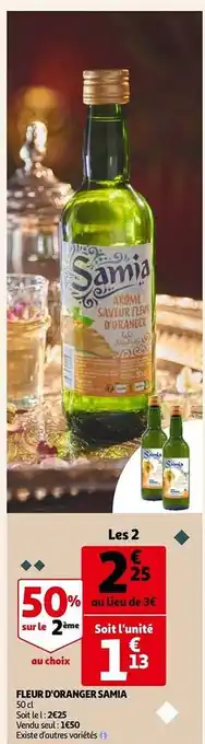 Auchan Fleur d'oranger samia offre