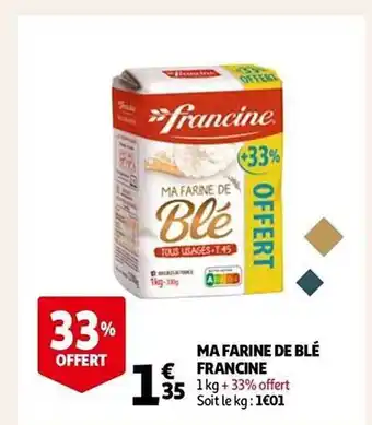 Auchan Ma farine de blé francine offre