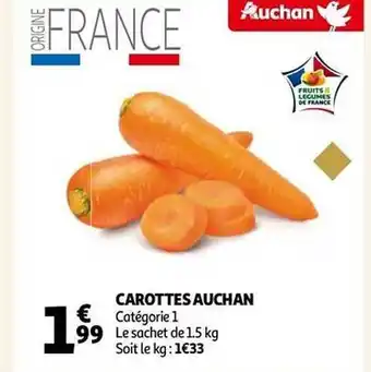 Auchan Carottes auchan offre
